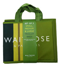 WAITROSE 3x TROLLEY SCAN & BAG