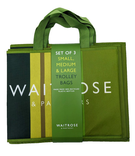 Waitrose trolley scan - 3x, bag
