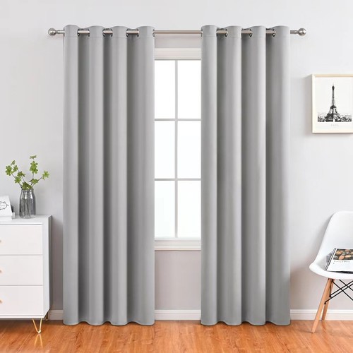 2pcs blackout curtains eyelet - 2pcs,