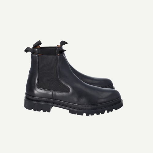 Reiss mens black leather - reiss,
