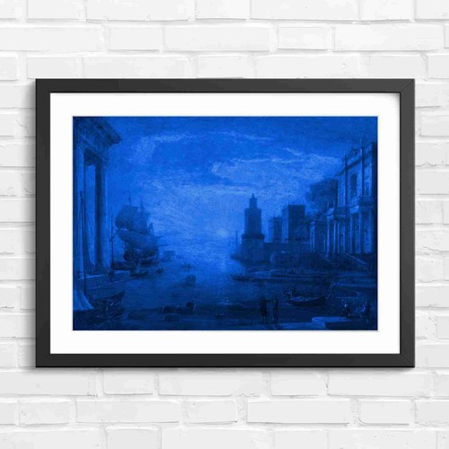Classical harbor scene with - scene,