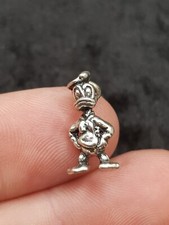 Small Vintage Sterling 925 Silver Walt Disney's Donald Duck Pendant Charm