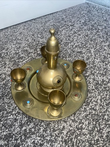 Vintage brass decanter - vintage,