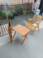 garden furniture set table and