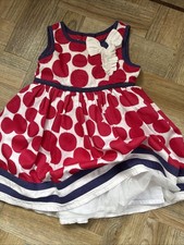 Monsoon Baby Girls Red Polka