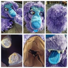 MQ - PURPLE/BLUE DOG FURSUIT