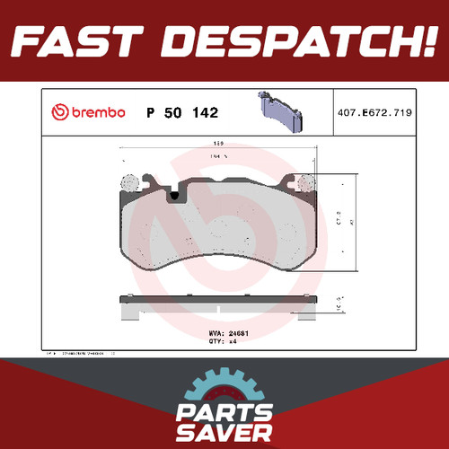 Brake pads set fits mercedes - brake,