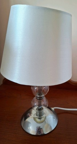 Table lamp mirrored base with - base,