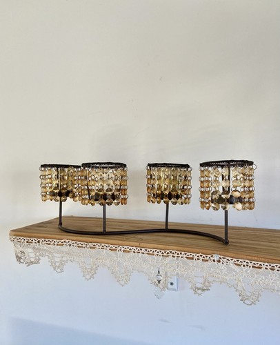 Vintage metal candelabra - vintage,