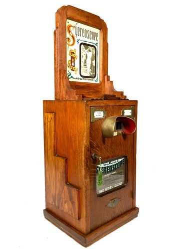 Antique arcade machine - antique,