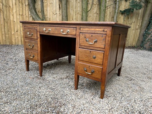 Antique solid oak - 6, drawer