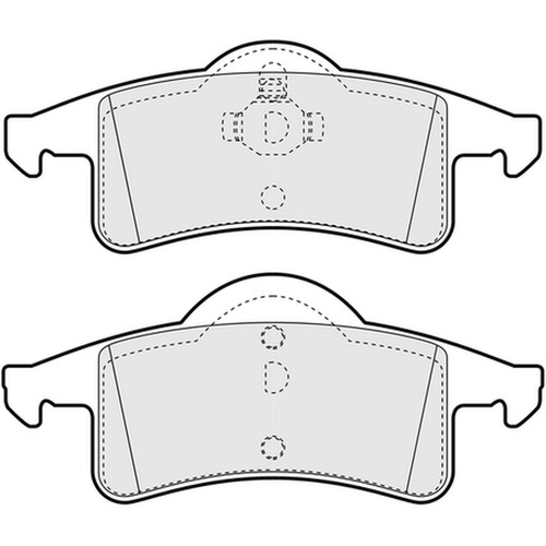 Brake pads set - brake, jeep