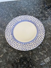 Provence Blue Floral Chintz English Ironstone EIT 9.5 Inch Dinner Plate
