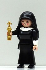 Nun Sister Black Playmobil to