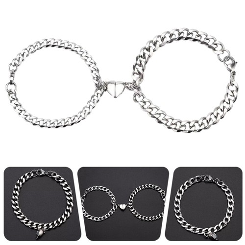 2pcs magnetic heart bracelet - heart,