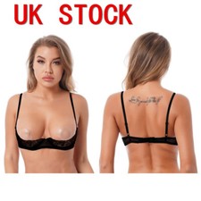 UK Sexy Women's Sheer Lace 1/4