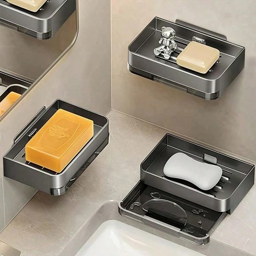 Self adhesive soap dish for - soap,