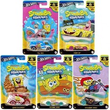 Hot Wheels Mattel Spongebob Squarepants Diecast Cars Assortment Vehicles