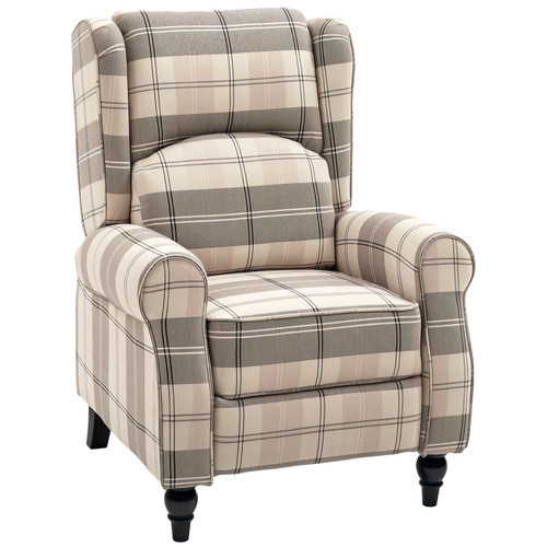 Homcom wingback recliner - wingback,
