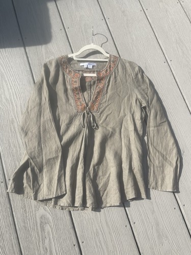 Zara pure linen embroidered - pure,