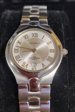 Amadeus Chrome Bracelet Women Date Window Silver/Ivory.