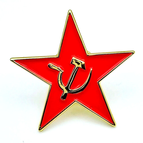 Red star hammer sickle - star,