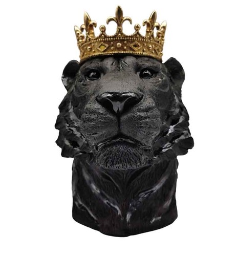 Tiger head with golden - 13",
