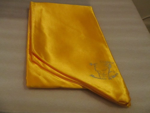 Gold colored elvis scarf - elvis,
