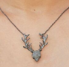 Pave Diamond Antler Deer