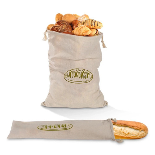 Linen bread bag reusable - linen,