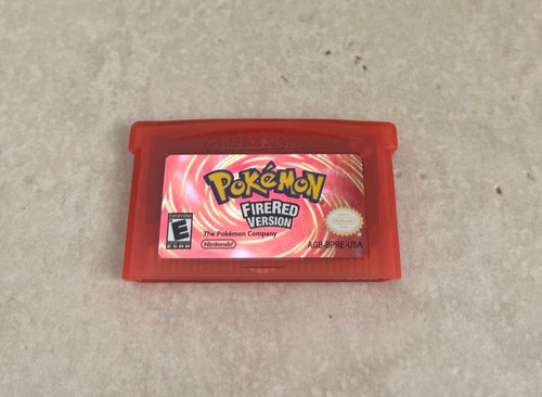 Game card fire red for - fire, pokemon