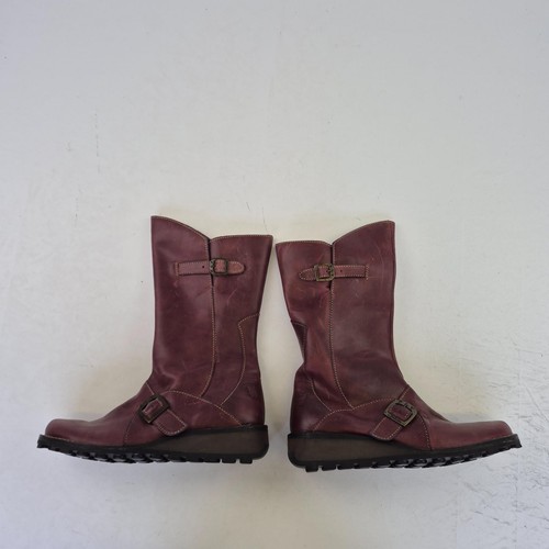 Fly london boots red womens - fly,