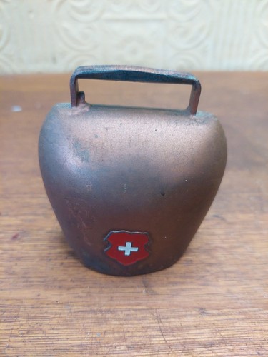 Vintage swiss 1960s copper - 1960s, cow