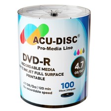 300 x ACU-DISC  DVD-R - White