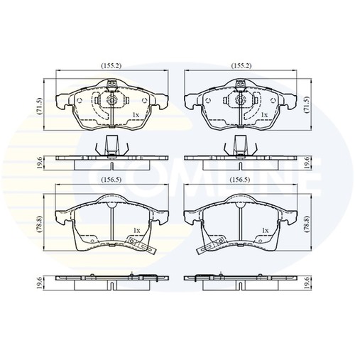 Brake pads set for - brake,