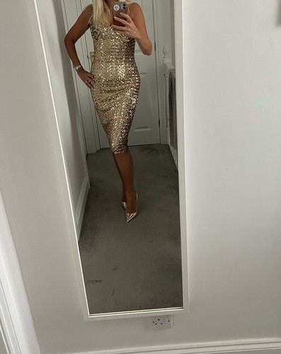Nadine merabi sequin gold - merabi,