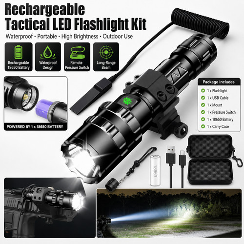 Led flashlight picatinny rail - picatinny,