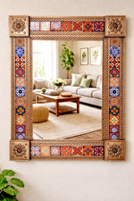 Mexican Punched Tin Mirror