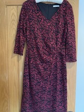 Kaliko Women’s Black  with Purple Lace Overlay Dress Size 12 New Without Tags