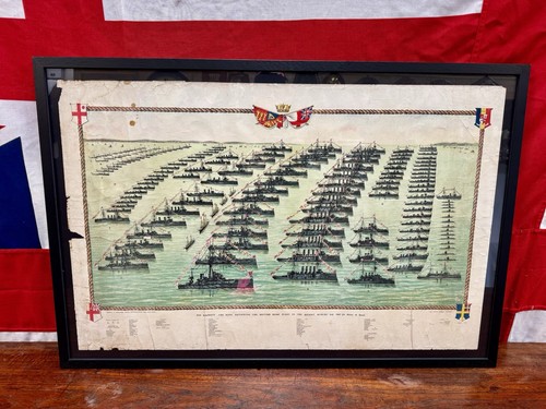 Superb framed royal navy fleet - royal,