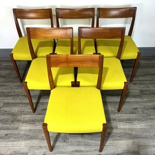 Exquisite Set of 6 Mid Century  Teak 'Kontiki' Dining Chairs Troeds Sweden 60's