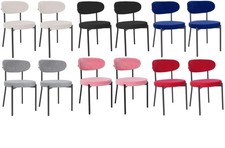 set of 2 4 6 Velvet Dining