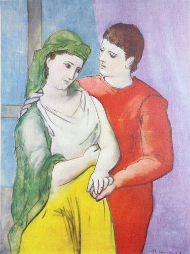 Pablo picasso the lovers - picasso,