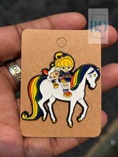 Rainbow brite enamel pin - rainbow,