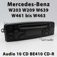 Genuine Mercedes Audio 10 CD BE4410 Becker Car Stereo W203 W209 W463 W639 Radio