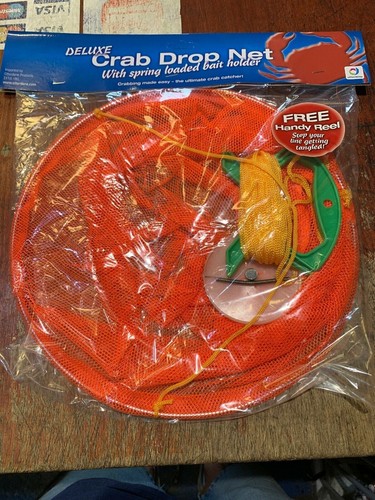 Crabbing drop net with handle - drop,