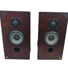 Castle Speakers Warwick Acoustics Classic Mahogany Wood Retro Sound System 