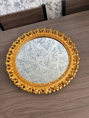 Round gold wall - round, mirror