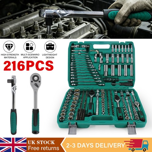 216pcs ratchet socket - set, 1/2"
