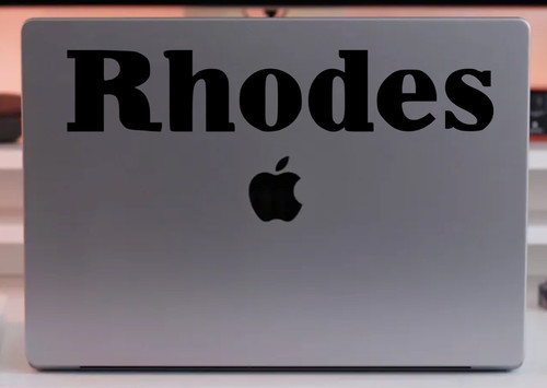Rhodes music decal - rhodes, keyboard